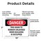 Signmission This Door To Remain Unlocked When Building, 10 in W x Rectangle, Plastic OS-2PACK-DS-P-710-L-2272 - alternate 6